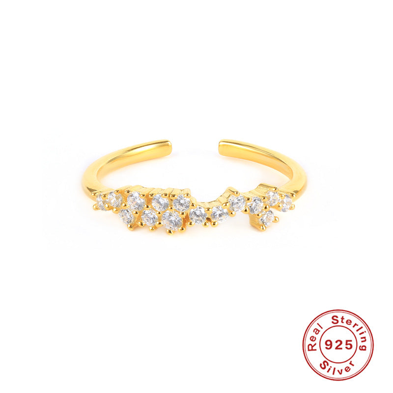 Anillos De Flor De Corazón De Plata Esterlina al por mayor